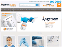 Tablet Screenshot of angstromcleanroomsupply.com